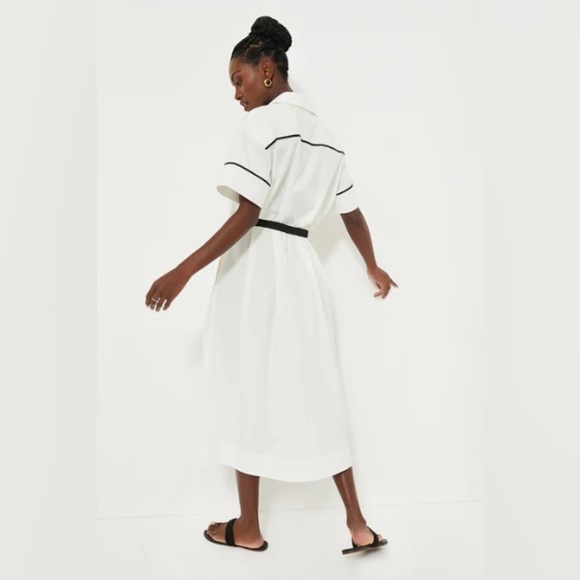 White Piped Kate Dress - Picture 5 of 11